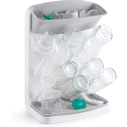 Ubbi Vertical Baby Bottle Drying Rack, Space Saving Countertop Bottle Dryer