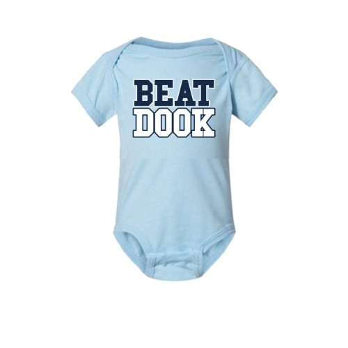Carolina Blue Beat Dook Baby Onesie by Shrunken Head