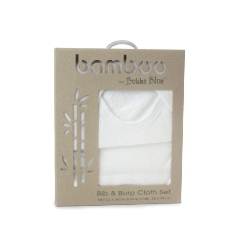 Bubba Blue Bamboo Bib and Burp Cloth Set Set