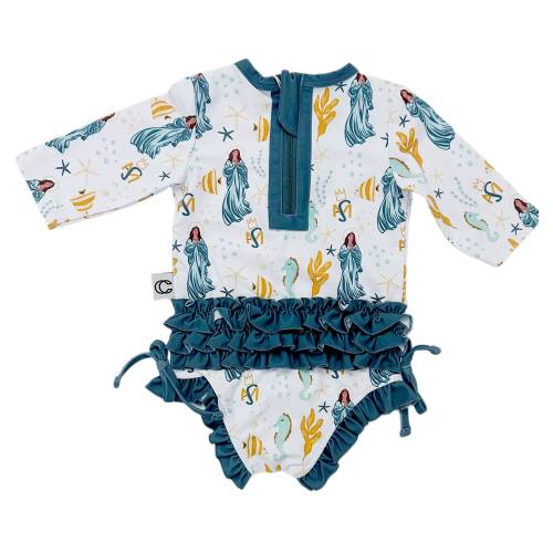 Our Lady Star of the Sea, swimsuit, Catholic swimsuit, Catholic kids apparel, Catholic apparel, Catholic baby, Catholic swim