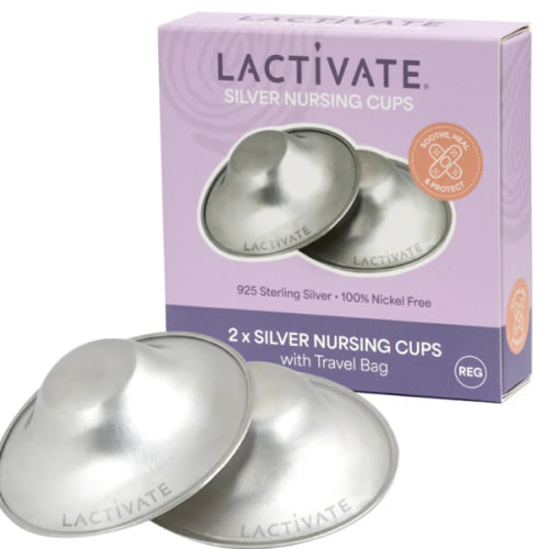 Lactivate Silver Nursing Cups | Certified Premium Silver Nursing Cups
