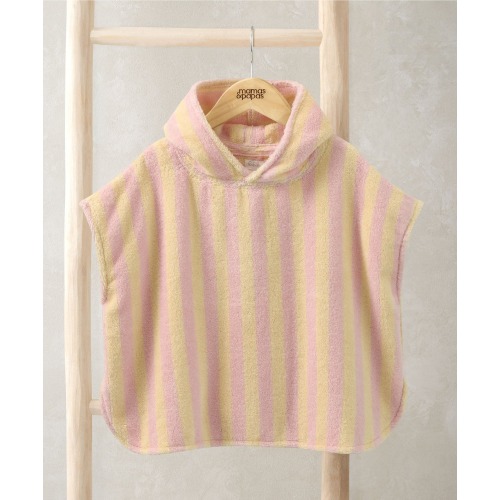 Pink Stripped Poncho Towel