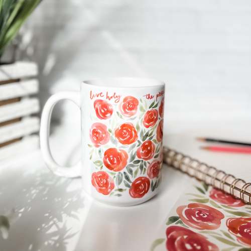 Live Holy The Present Moment Mug – The Little Rose Shop