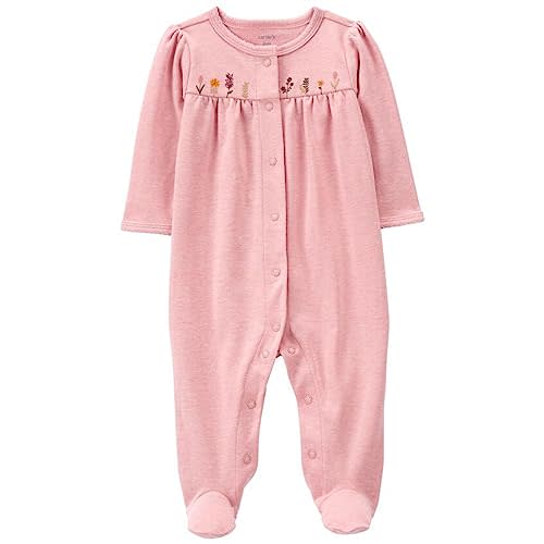 Carter's Girls' 1-Piece 100% Snug Fit Footie Sleeper PJs