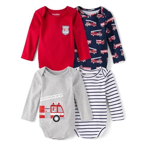 The Children's Place baby-boys And Newborn Long Sleeve Bodysuits, Multipacks