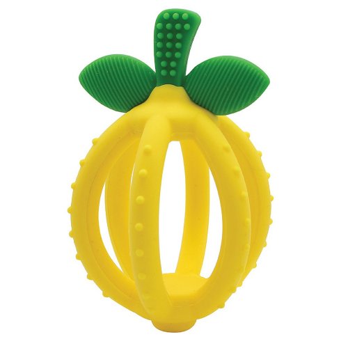 Itzy Ritzy Bitzy Biter Teething Ball & Training Toothbrush - Lemon