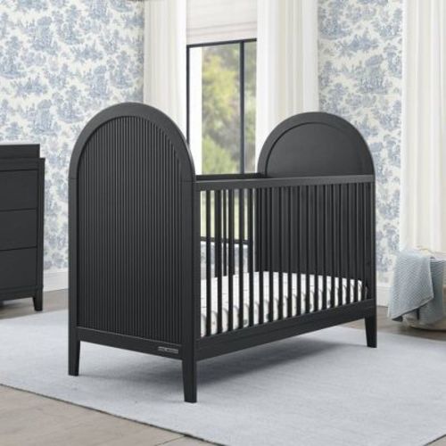 Delta Children Eloise 4-in-1 Convertible Crib - Greenguard Gold Certified - Midnight Gray