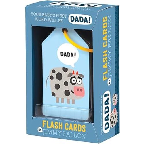 Mudpuppy Jimmy Fallon Your Baby's First Word Will Be DaDa Flash Cards (First Words Flash Cards, For Toddlers, Baby Flash Cards), Multicolor, 1 EA