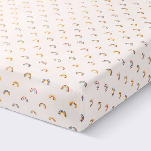 Cotton Fitted Crib Sheet - Rainbows - Cloud Island™