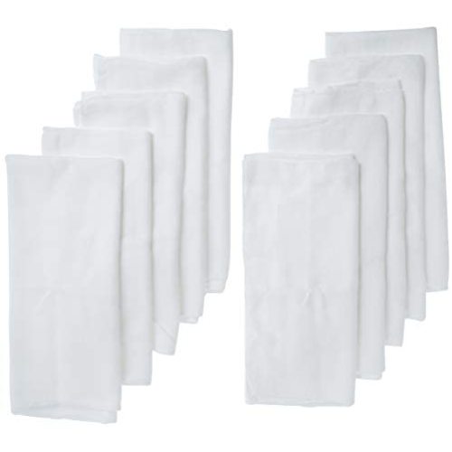 Gerber Birdseye Flatfold Cloth Diapers, White, 10 Count