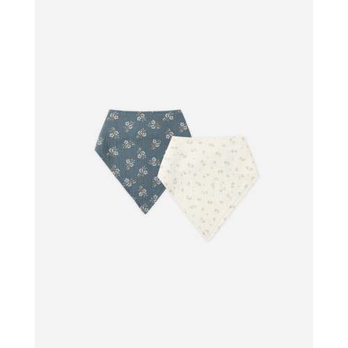 Bandana Scarf, 2 Pack || Golden Floral, Blue Floral – Quincy Mae
