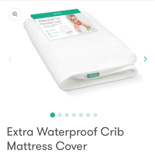 Extra Waterproof Crib Mattress Cover - Standard / Cloud White