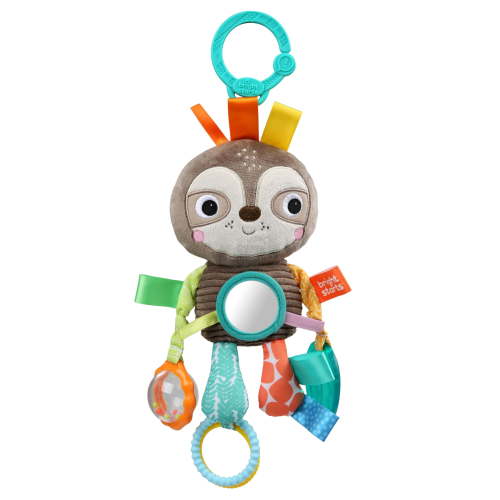 Bright Starts Playful Pals Take-Along Activity Toy - Sloth, Ages Newborn +