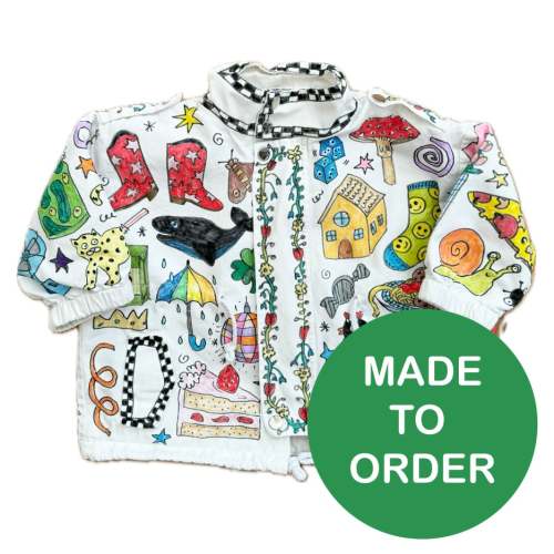 Custom Doodle Drawstring Jacket