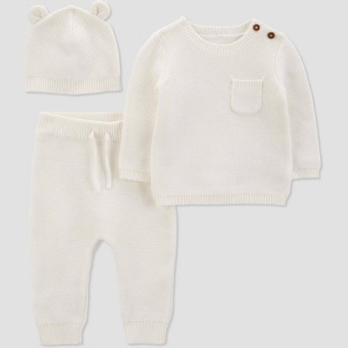 Carter's Just One You® Baby Bear Top & Bottom Set - Cream 9M