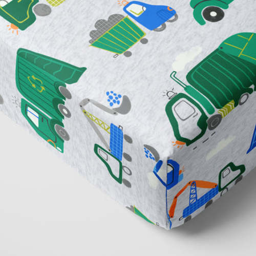 Clean Up Crew Fitted Crib Sheet