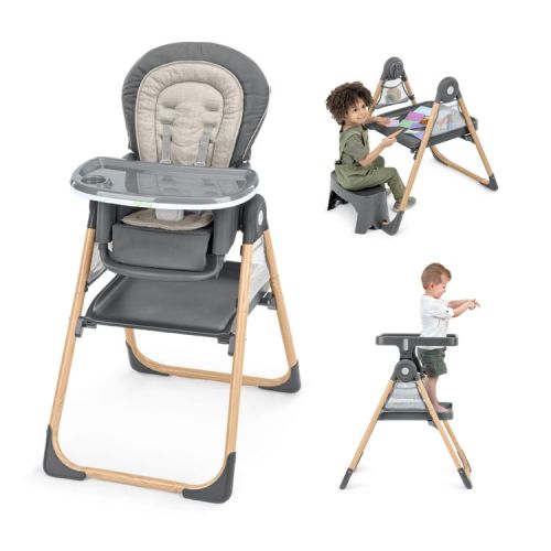 Ingenuity Proper Positioner Create Up Multi-Mode Folding High Chair - Gray