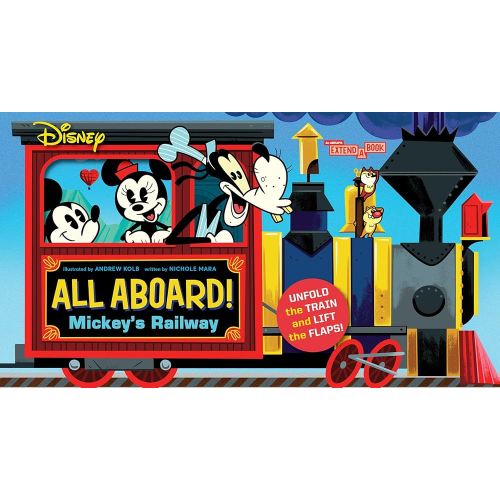 Disney All Aboard! Mickey’s Railway (An Abrams Extend-a-Book): A Board Book