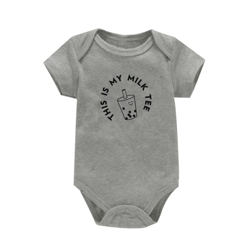 Milk Tee Gray Onesie