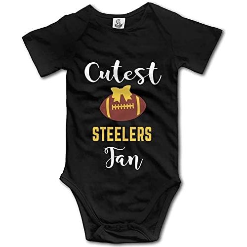 Baby Boy Girl Clothes Cutest Steelers Fan Newborn Organic Bodysuit