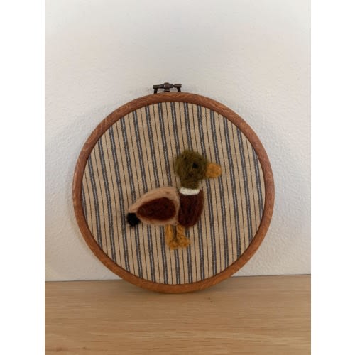 Hand Felted Mallard Duck - Nursery Decor, Baby Room, Toddler Room, Kids Room, Baby Shower Gift, Wall Decor, Heirloom