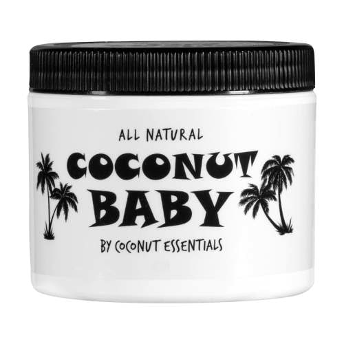 Coconut Baby Oil Organic Moisturizer for Babies Sensitive Dry Skin Red Irritated Cradle Cap 4 fl oz