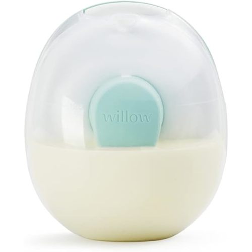 Willow Go Pump Reusable Breast Milk Containers, 2 Ct, Holds 7 oz. Per Container, Breastfeeding Essential for The Willow Go Wearable Breast Pump, Hands-Free Pumping