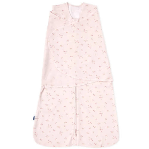 Pink Floral Cotton Swaddle Newborn | HALO Size - Newborn