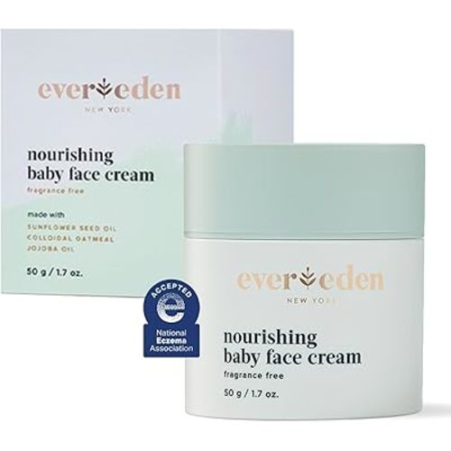 Evereden Nourishing Baby Face Cream 1.7 oz. | Non-Toxic and Fragrance-Free Face Lotion | Rich, Non-Greasy Baby Moisturizing Cream | Face Moisturizer with Clean Ingredients