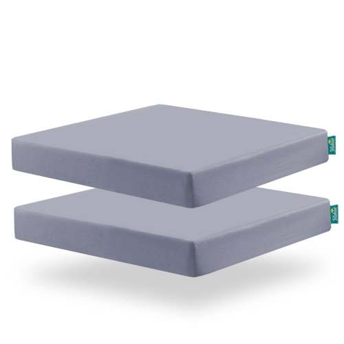 Square Pack n Play Fitted Sheets - 36" x 36", 2 Pack, Ultra Soft Microfiber, Perfect Fit Graco Pack 'n Play TotBloc & Joovy Room2 & Delta Children 36" x 36" Playard, Grey