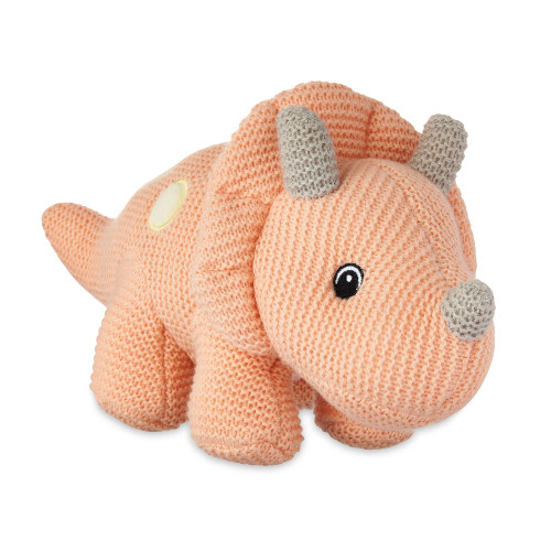 Spark Create Imagine 12.5" Orange Baby Dinosaur Knit Plush, for All Ages