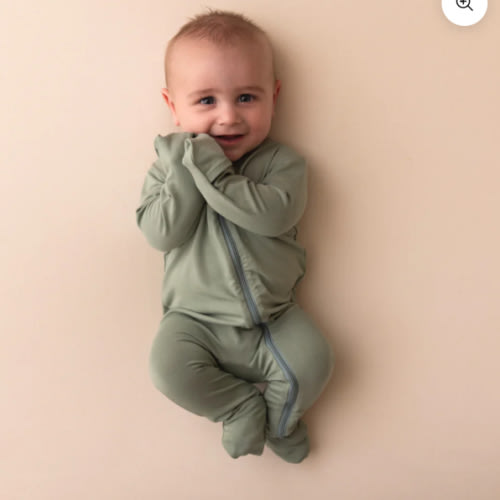 Baby Bamboo Onesie - Sage Green