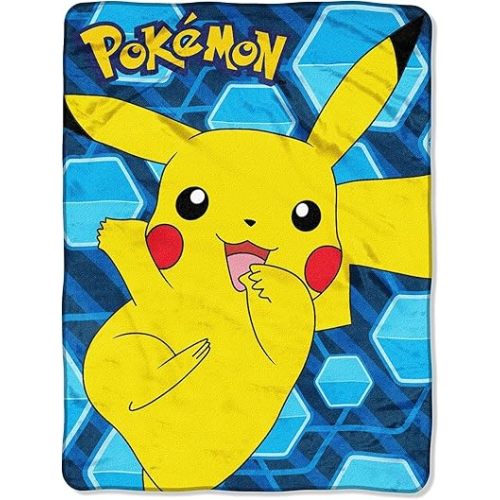 Northwest Pokémon, "Glitch Pikachu" Micro Raschel Throw Blanket, 46" by 60", Glitch Pikachu