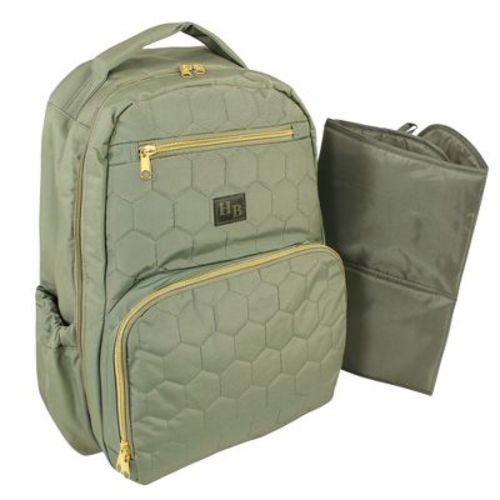 Hudson Baby Premium Diaper Bag Backpack And Changing Pad, Olive, One Size