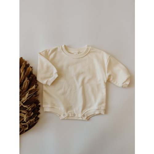 Zuri Bubble Romper | Cream (0-3M)