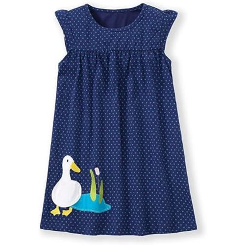 FreeLu Toddler Girl Clothes Cartoon Dress Casual Short Sleeves Dresses Cotton T-Shirt