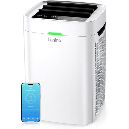 Air Purifiers for Home Large Room Up to 2600 Ft², Double-Sided HEPA Air Purifier with Washable Pre-Filter, Smart WiFi, PM 2.5 Air Quality Monitor, Fan Mode, for Pets Hair, Dust, Smoke, Pollen
