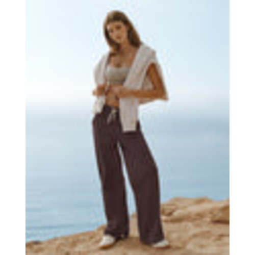 Halo Essential Wideleg Pant | Java Heather | Vuori