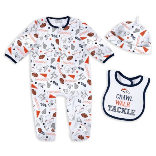 Newborn & Infant WEAR by Erin Andrews Denver Broncos Sleep & Play Set