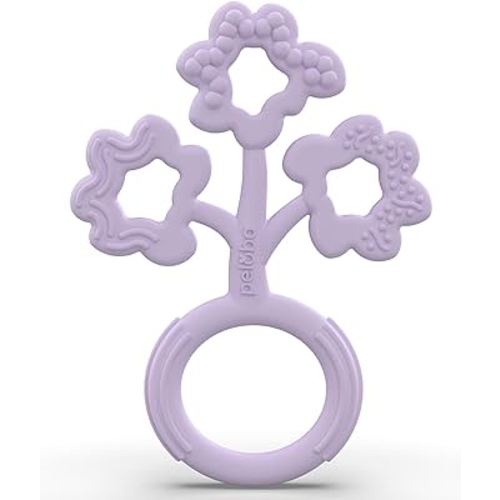 Baby Teething Toys - Made in The USA - Medical Grade Silicone Baby Teether for Newborns, Infants & Toddlers - CSPIA Certified - Multiple Textures - Freezer & Dishwasher Safe