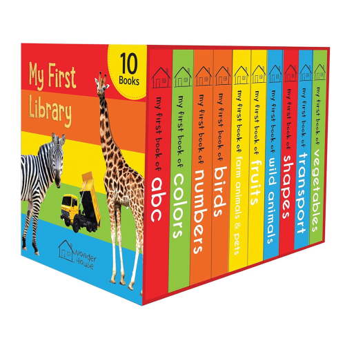 Wonder House, My First Library, Boxset of 10 Board Books for Kids