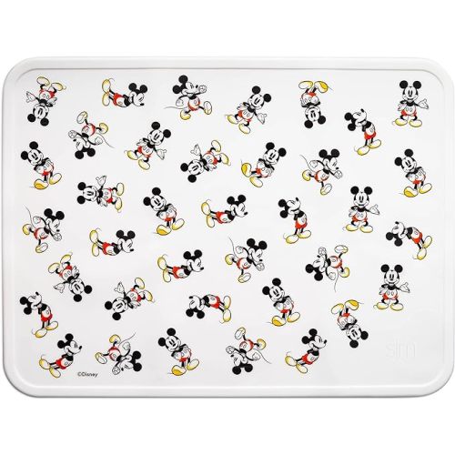 Simple Modern Silicone Placemat for Baby, Toddlers, Kids | Non-Slip Baby Eating Table Food Mat for Restaurants and Dining Table | Piper Collection | Mickey Mouse Retro - Silicone Baby Placemat - - Disney: Mickey Mouse Retro
