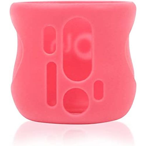 Olababy Silicone Sleeve for Avent Natural Glass Baby Bottles (4 oz, Pink)