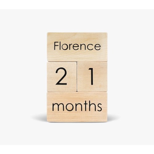 Modern Blocks Milestone Block Set | Pottery Barn Kids