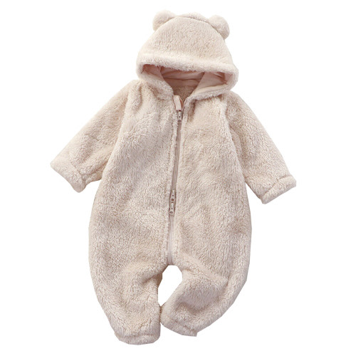 Youmylove Baby Boy Girl Autumn Winter Baby Warm Crawling Clothes Baby Plush Zipper Overalls Children Pajamas Jumpsuit Toddler Jumpsuits Clothing Dailywear