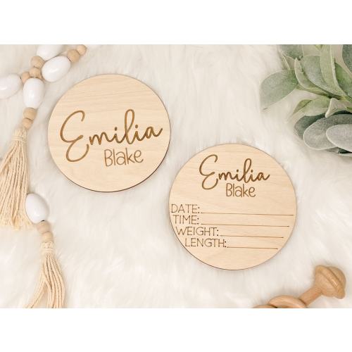 Baby Name Sign, Birth Stats Sign, Baby Name Announcement, Hospital Name Sign, Newborn Name Wood Sign, Baby Shower Gift for Newborn, Keepsake