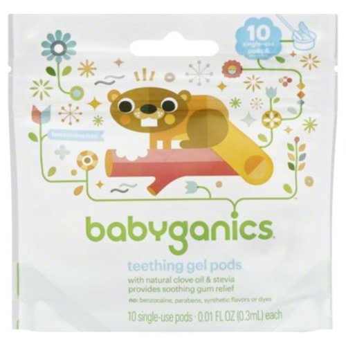 Babyganics Soothing Infant Oral Teething Gel Pods - 10 Count