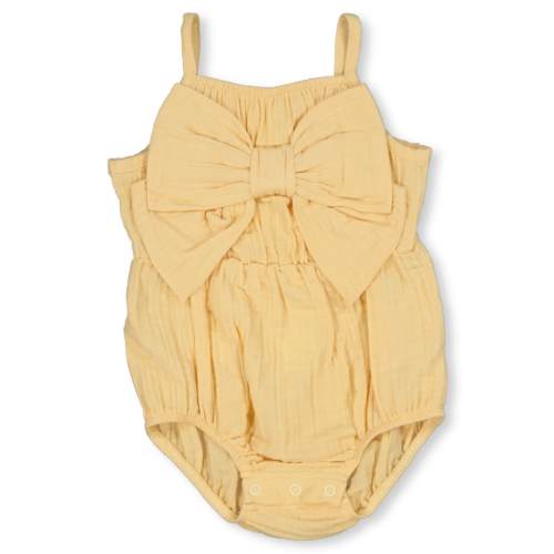 Medium Yellow Baby Bow Front Playsuit | Best&Less™ Online