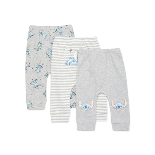 Disney Baby Wishes + Dreams Character Infant Baby Jogger Pants, 3-Pack, Sizes Newborn-12 Months