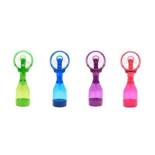 O2COOL Deluxe Handheld Misting Fan Colors May Vary: Portable Personal Spray Fan, Battery Operated, Smooth Plastic Finish